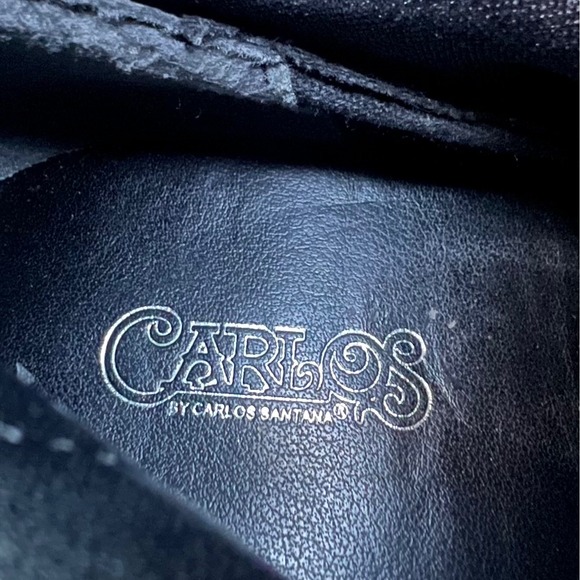 Carlos by Carlos Santana Quantum Faux Black Suede Over Knee Boot Heel 7.5 - Picture 12 of 14